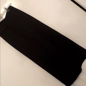 Vintage Donna Karan navy twill long skirt